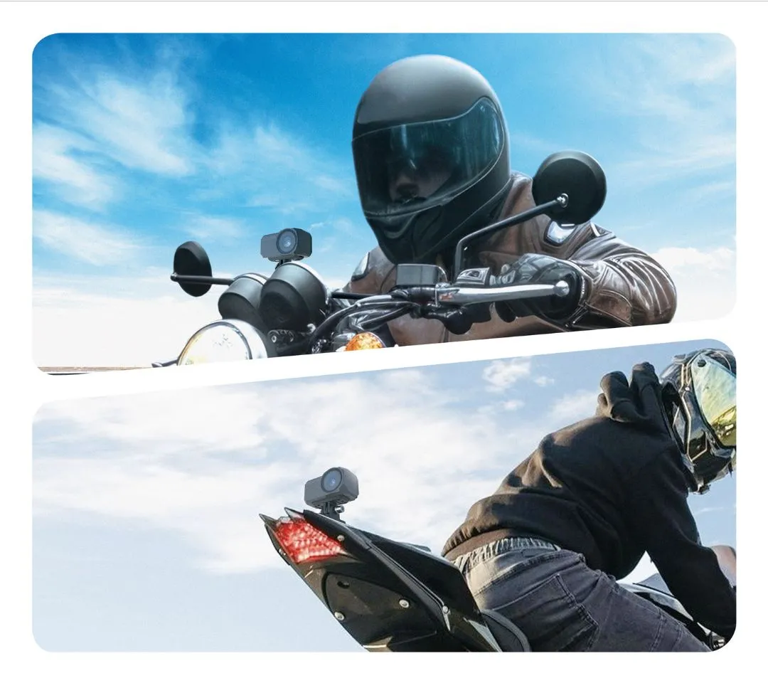 front and rear dash cam motorcycle
