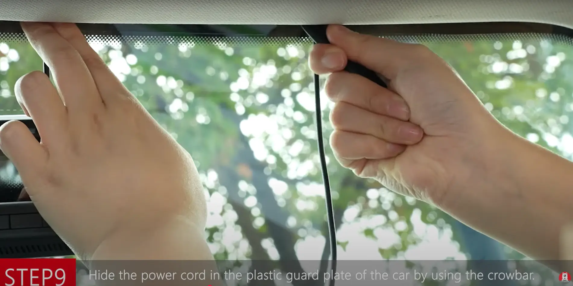 hide dash cam wire